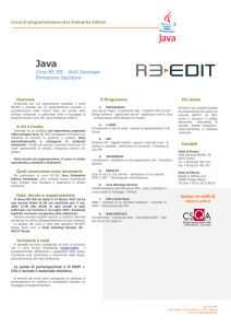 Java J2EE Developer - re-edit