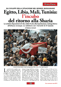 Egitto, Libia, Mali, Tunisia: l`incubo del ritorno alla Sharia