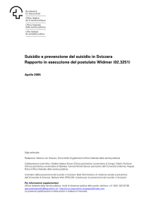 Suicidio e prevenzione del suicidio in Svizzera