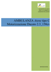 AMBULANZA Atene tipo C Motorizzazione Ducato 2.3_150cv