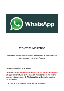 Whatsapp Marketing - Accademia del Blogger