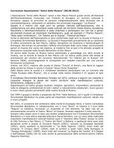 Curriculum Associazione “Amici della Musica” (06.06.2014) L