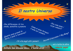 Il nostro Universo (scuola elementare San G. Bosco)