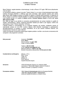 Curriculum vitae Mario Palmieri (forma breve)