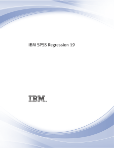 IBM SPSS Regression 19