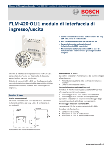 FLM‑420‑O1I1 modulo di interfaccia di ingresso/uscita