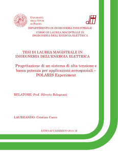 Progettazione di un sistema di alta tensione e bassa potenza per