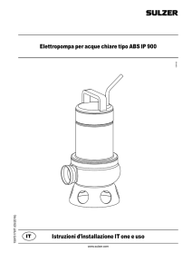 Elettropompa per acque chiare tipo ABS IP 900 Istruzioni d