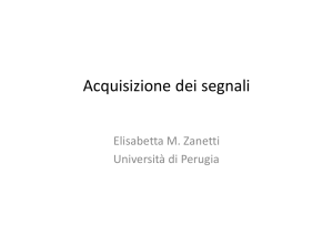 Acquisizione dei segnali
