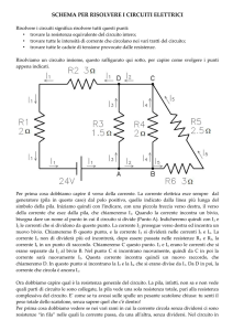 schema per risolvere i circuiti elettrici