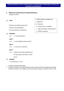 Criteri di classificazione della MCJ per la Sorveglianza [PDF