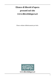 Formato PDF - Libretti d`opera italiani