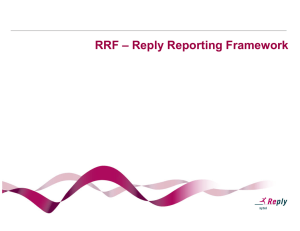 RRF REPLY REPORTING FRAMEWORK (italiano)