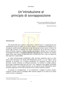 Un`introduzione al principio di sovrapposizione - "Ferraris"