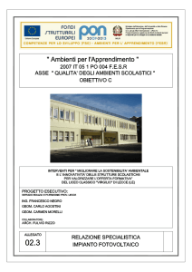 All. 02.3 Relazione Specialistica Impianto - Liceo Virgilio-Redi
