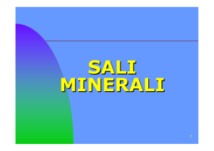 Prodotti Dietetici-Sali Minerali