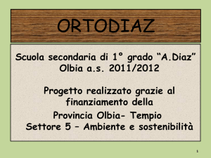 Progetto Scuola Media Armando Diaz - OLBIA