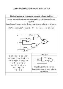 COMPITO COMPLETO DI LOGICA MATEMATICA Algebra booleana