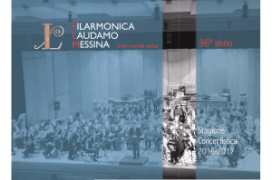 Programma generale 2016-2017 - Filarmonica Laudamo Messina