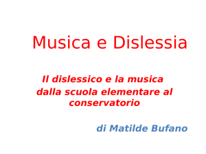 Musica e Dislessia - Liceo Laura Bassi