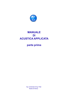 MANUALE DI ACUSTICA APPLICATA parte prima