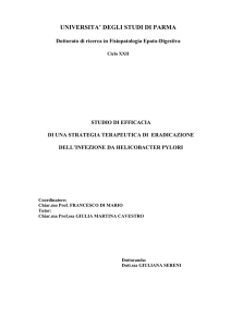 Helicobacter pylori è un batterio gram negativo flagellato acidofilo, il