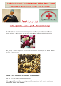 Antibiotici - Cosa bisogna sapere