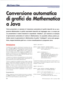 Conversione automatica di grafici da Mathematiea a Java