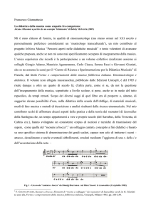 Francesco Giannattasio, La didattica della musica