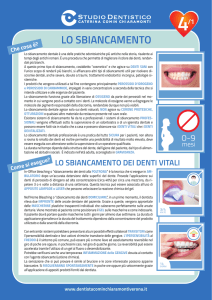 lo sbiancamento - Studio Dentistico Caterina Comin Chiaramonti