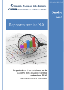 Rapporto tecnico N.01