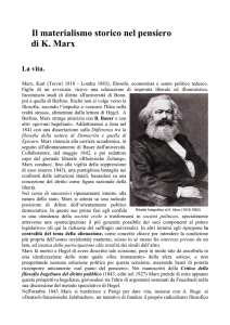 Il materialismo storico nel pensiero di K. Marx - heinlow