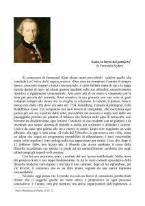 Kant, la forza del pensiero