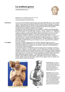 La scultura greca - Corso di Archeologia