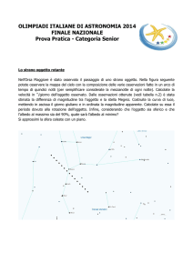 Senior - Olimpiadi Italiane di Astronomia