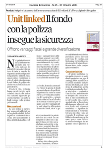 Corriere Economia - Clerical Medical