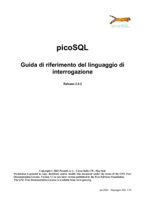 picoSQL - Picosoft
