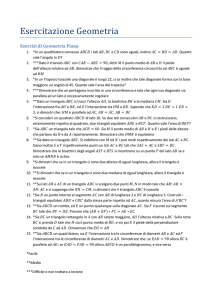 Esercitazione Geometria