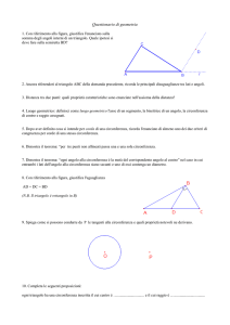 Questionario di geometria