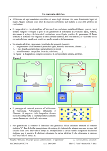 La corrente elettrica - "E. FERMI"