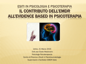 Il contributo dell`EMDR all`evidence based in