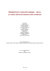 PROBIOTICI E SALUTE UMANA - 2013: Lo stato dell