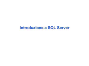 Introduzione a SQL Server