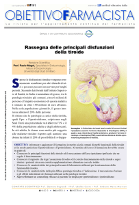 Rassegna delle principali disfunzioni della tiroide