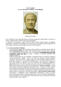 Chi è Tucidide? La vera "questione tucididea": la Schuldfrage