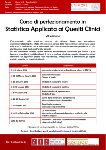 Statistica Applicata ai Quesiti Clinici