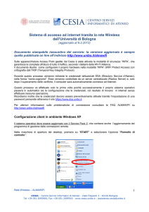 Configurazione Accesso AlmaWifi - Windows XP (Ita)