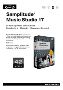 Samplitude® Music Studio 17 trasforma il tuo PC in un vero studio