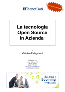 La tecnologia Open Source in Azienda - Gabriele