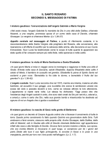 Meditazioni per il Santo Rosario sul messaggio di Fatima